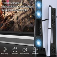 Ventilador refrigerador silencioso para console PS5 Slim