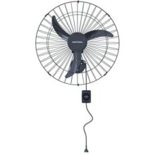 Ventisol Ventilador de Parede Oscilante, 3 Pás Premium, Preto, 60cm, Bivolt