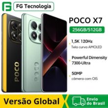 Versão global poco x7 smartphone dimensão 7300-ultra 6.67 “120hz display amoled 45w 5110mah 50mp câmera ip68 xiaomi h