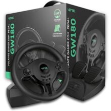 VOLANTE GAMER COM PEDAL GW180 VINIK PARA PC / PS4 / XBOX/SWITCH