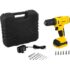 Worker Parafusadeira E Furadeira A Bateria Li-Ion 12V PFW 012 Sem Fio com Carregador Bivolt e Maleta com Kit De 13 Acessórios