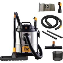 WAP Aspirador de Pó e Água Barril GTW INOX 20, Compacto, 20 Litros, com Filtro Lavável, 160mbar 1600W 127V