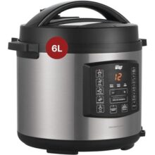 WAP Panela de Pressão Elétrica em Inox WPPE1 com Painel Digital, 6 Litros, Antiaderente, Timer Programável, 1000W, 127V