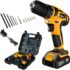 Parafusadeira Furadeira De Impacto The Black Tools Profissional Tb-21px 2 Baterias Com Maleta 60hz Amarelo