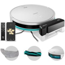 WAP Robô Aspirador de Pó ROBOT W1000 Mapeamento de Tempo Real GYRO, Base de Carregamento, Compatível com Alexa e Google