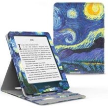 WB Capa Kindle Paperwhite 11ª Geração 2021 – Silicone Flexível e Sensor Magnético – Vertical Van Gogh (Não Compatível com Kindle 11ª Geração ou Kindle Paperwhite 10ª Geração)