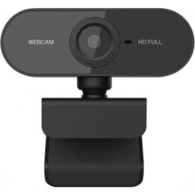 Webcam Premium Full HD 1080p com Microfone USB Plug & Play Foco Automático
