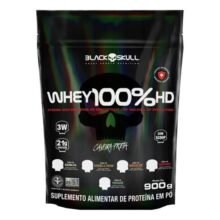 Whey 100% Hd 900g Concentrado E Isolado Black Skull Sabor Cookies & Cream