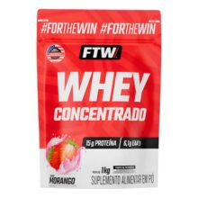 Whey Concentrado Refil 1kg Sabor Morango – Ftw – Morango