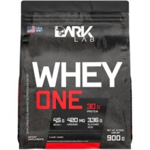 Whey One Concentrado Dark Lab Refil 900g, Proteína Concentrada do Soro do Leite 29g + Glutamina 3,36g + BCAA 4,5g, Ganho de Massa Muscular, Baunilha