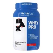 Whey Pro 1kg Morango – Max Titanium