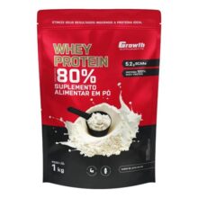 Whey Protein Concentrado 1kg Growth Supplements – Leite Em Pó