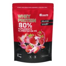 Whey Protein Concentrado 1kg Growth Supplements – Morango