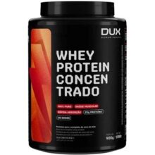 Whey Protein Concentrado Chocolate Pote 900g – Contribui para o Ganho Muscular Hipertrofia – Dux Human Health