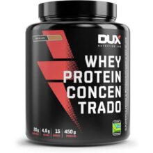Whey Protein Concentrado Doce de Leite Pote 450g – Contribui para o Ganho Muscular Hipertrofia – Dux Human Health