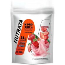 Whey Protein Npro – 900g Refil Morango – Nutrata