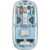 WIWU Mouse Sem Fio Crystal Azul Transparente – Conexão Dual Bluetooth & 2.4G Design Compacto Moderno Corpo Plástico/Metal Precisão Suave Construção Du