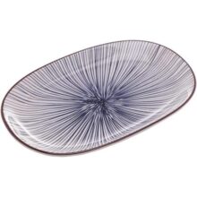 WOLFF – Conjunto 2 Pratos Ovais de Porcelana para Servir Koji 24cm x 15,5cm