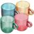 WOLFF – Conjunto 4 Xícaras de Vidro Frankfurt Colorido 100ml
