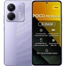 Xiaomi Smartphone POCO M7 Pro 5G 256GB | 8GB/12GB RAM | Processador Ultra Potente Dimensity 7025 | Tela AMOLED FHD+ 120Hz com Proteção Ocular | Bateria 5110mAh com 45W Turbo Charge (Roxo, 8+256GB)