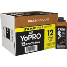 YoPRO Bebida Láctea UHT Chocolate 15g de proteínas 250ml – 12 unidades